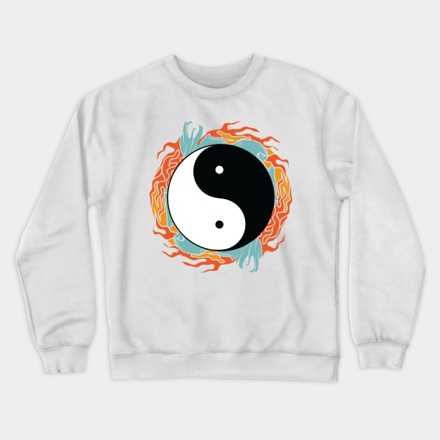 Yin Yang Hidden Forces Crewneck Sweatshirt by ruifaria